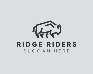 Wild Bison Animal logo design