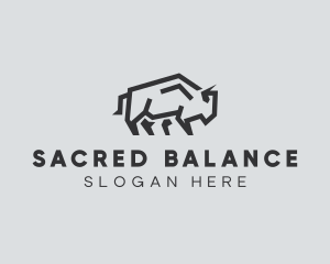 Wild Bison Animal logo design