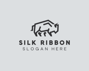 Wild Bison Animal logo design