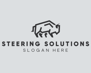 Wild Bison Animal logo design