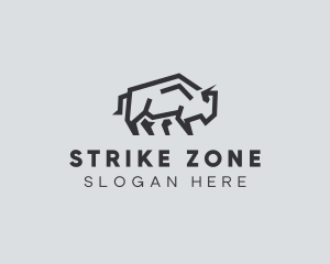 Wild Bison Animal logo design