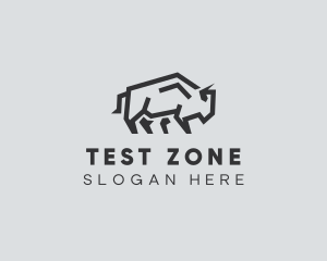 Wild Bison Animal logo design