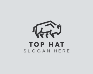 Wild Bison Animal logo design