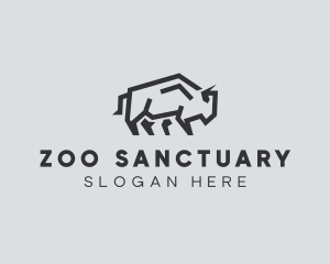 Wild Bison Animal logo design