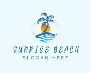 Coconut Tree Beach logo design