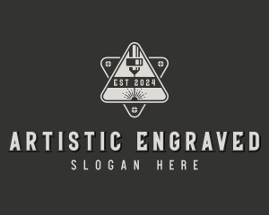 Mechanical Laser Engraving  logo design