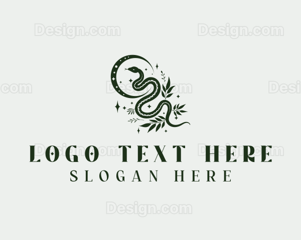 Boho Snake Moon Logo