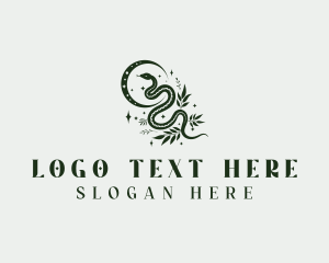 Boho Snake Moon Logo