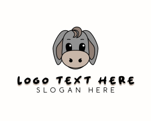 Cute Toy Donkey logo