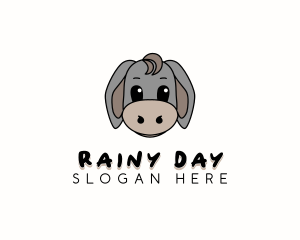 Cute Toy Donkey logo design