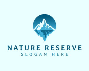 Natural Ice Mountain logo design