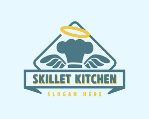 Angel Wing Chef logo design