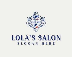 Barbershop Hairdresser Salon logo design