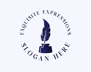 Quill Feather Ink Calligraphy logo