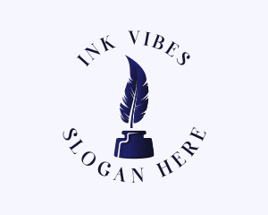 Quill Feather Ink Calligraphy logo