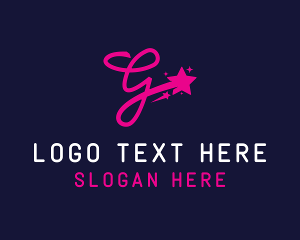 Glitter logo example 4
