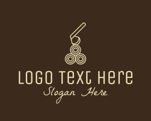 Wood Log Lumber Axe logo