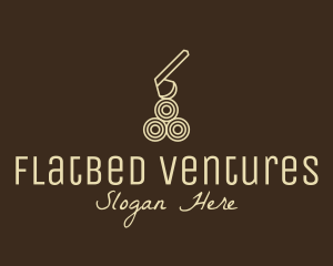 Wood Log Lumber Axe logo design