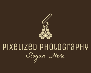 Wood Log Lumber Axe logo design