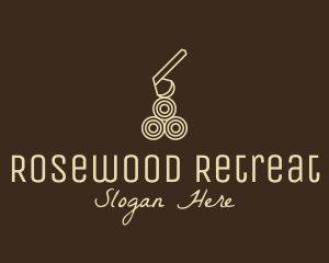 Wood Log Lumber Axe logo