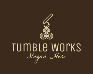 Wood Log Lumber Axe logo design