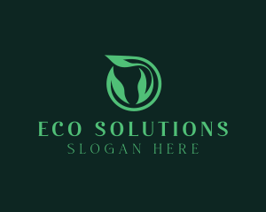 Eco Circle Leaf  logo