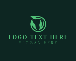 Eco Circle Leaf  logo