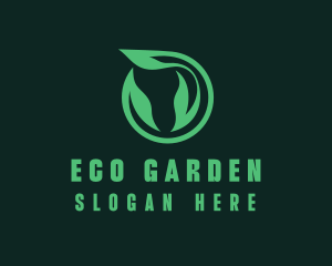 Eco Natural Leaf  logo design