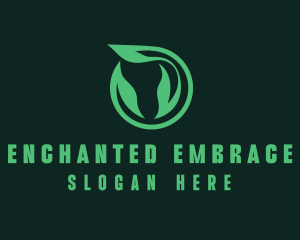 Eco Natural Leaf  logo design