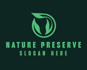 Eco Natural Leaf  logo design