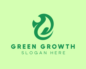 Environmental Green Leaf logo design