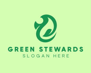 Environmental Green Leaf logo design