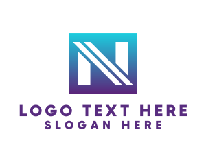 Business Brand Letter N logo