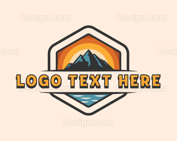 Outdoor Mountain Peak Logo