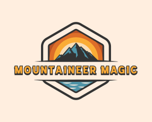 Outdoor Mountain Peak logo design