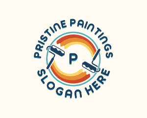 Paint Roller Renovation logo design