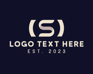 Simple - Simple Parentheses Letter S Business logo design