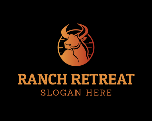 Western Bull Ranch logo design