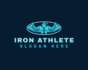 Falcon Gym Bodybuilding logo design