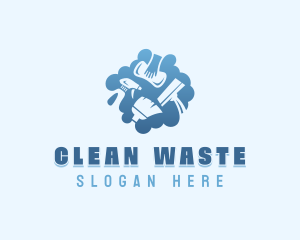 Cleaning Sanitation Janitorial logo design