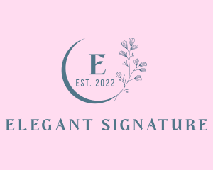 Elegant Beauty Flower logo design