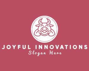 Happy Cute Ox logo