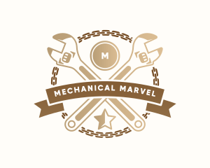 Mechanical Wrench Repair logo design