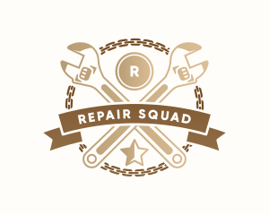 Mechanical Wrench Repair logo design