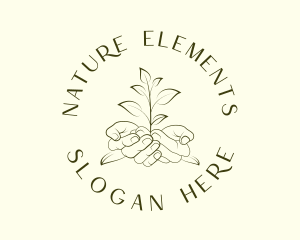 Nature Leaf Gardening logo design