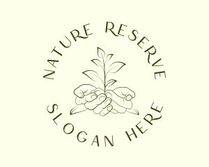 Nature Leaf Gardening logo design