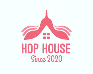 Pink House Property logo design