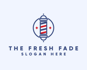 Male Barber Pole logo design