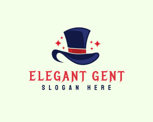 Gentleman Magician Hat logo design