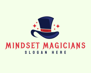 Gentleman Magician Hat logo design